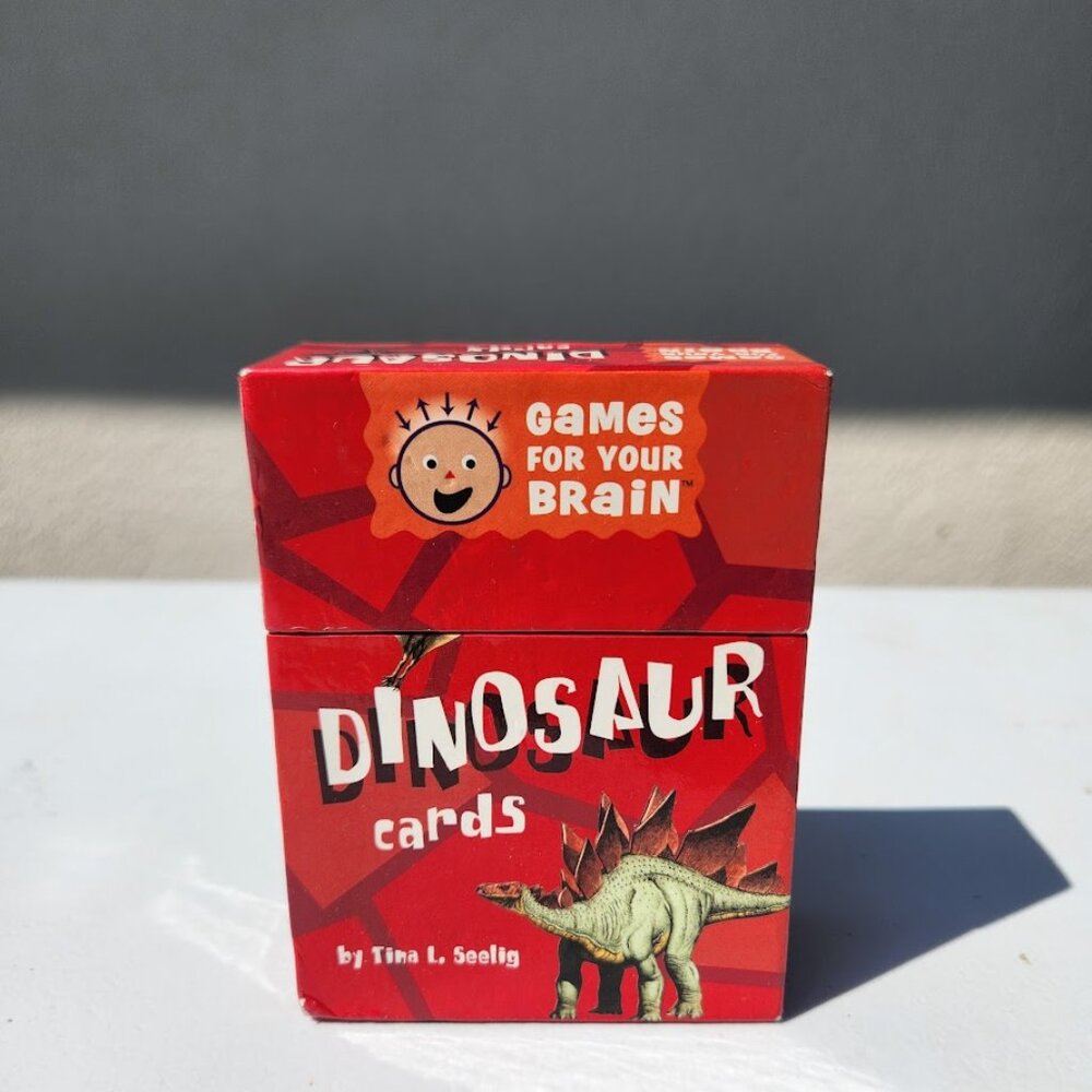 Dinosaur Cards (Games for Your Brain) Card Game Family Game Night Fact Cards FAS